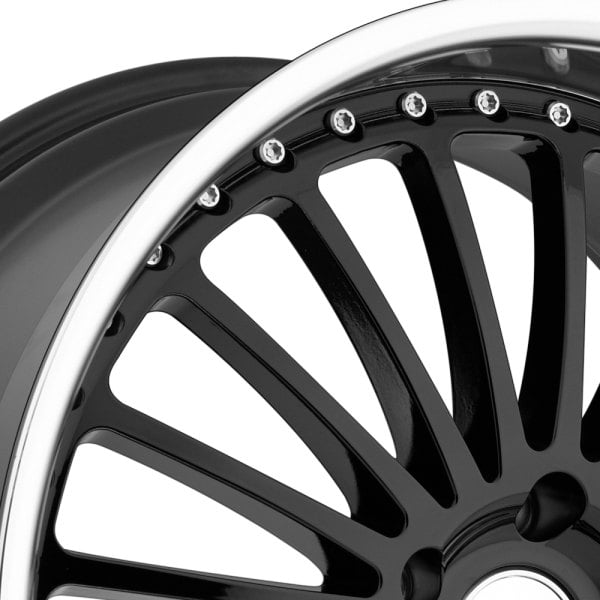 TSW® SILVERSTONE Wheels - Gloss Black with Mirror Cut Lip Rims