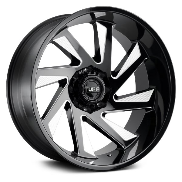 TUFF® - T1B Gloss Black with Milled Spokes
