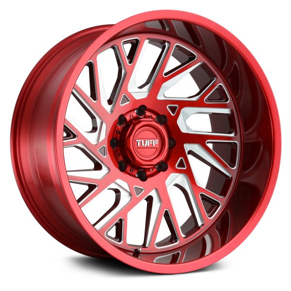 TUFF® - T4B Machined Candy Red with Milled Spokes