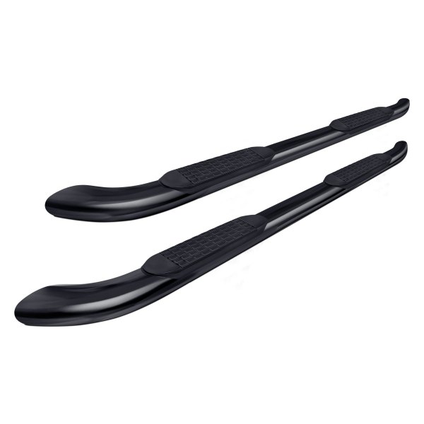 Tuff-Bar® - 4" Black Oval Tube Step Bars with 30 Degree Bend