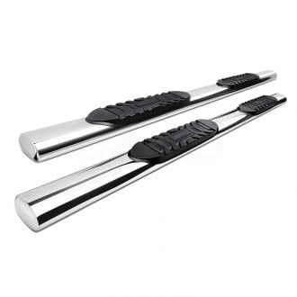 Tuff-Bar® - 5" Cab Length Polished Oval Straight Tube Step Bars