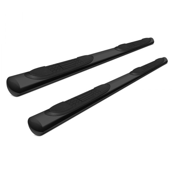Tuff-Bar® - 3" Cab Length Black Round Bent Tube Step Bars