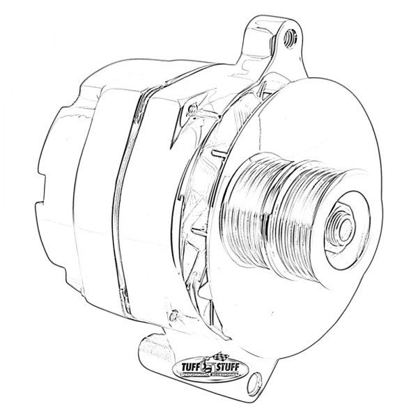 Tuff Stuff Performance® - Ford 1G Alternator with Serpentine Pulley (100A; 12V)