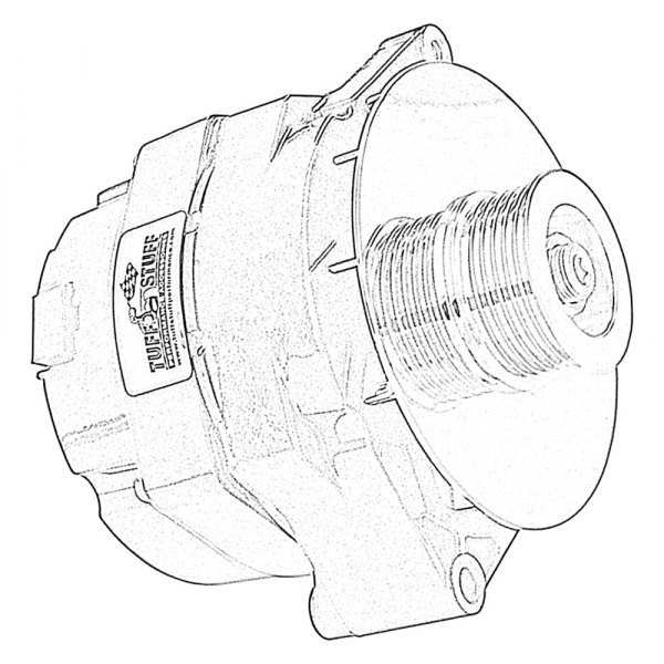Tuff Stuff Performance® - Delco Style GM 10SI Alternator with Serpentine Pulley (140A; 12V)