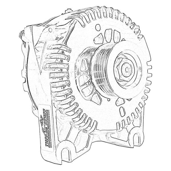 Tuff Stuff Performance® - Ford 4G Alternator with Serpentine Pulley (225A; 12V)