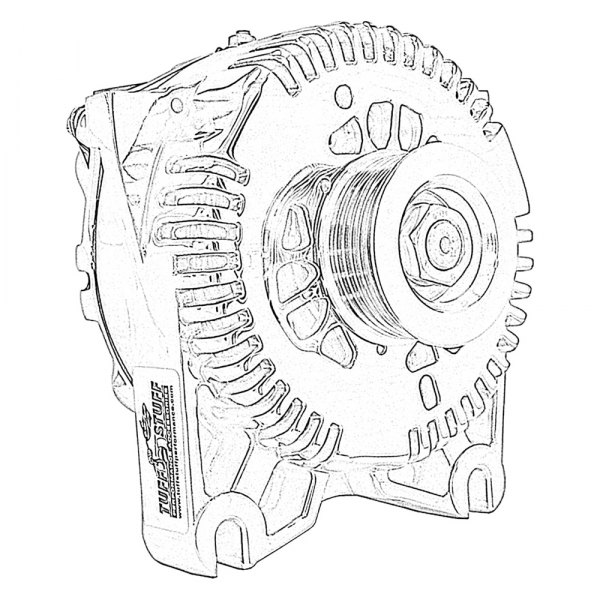 Tuff Stuff Performance® - Ford 4G Alternator with Serpentine Pulley (225A)
