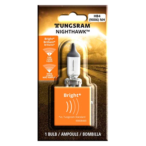 Tungsram® - Nighthawk™ Replacement White 55W 13V Bulb (9006)