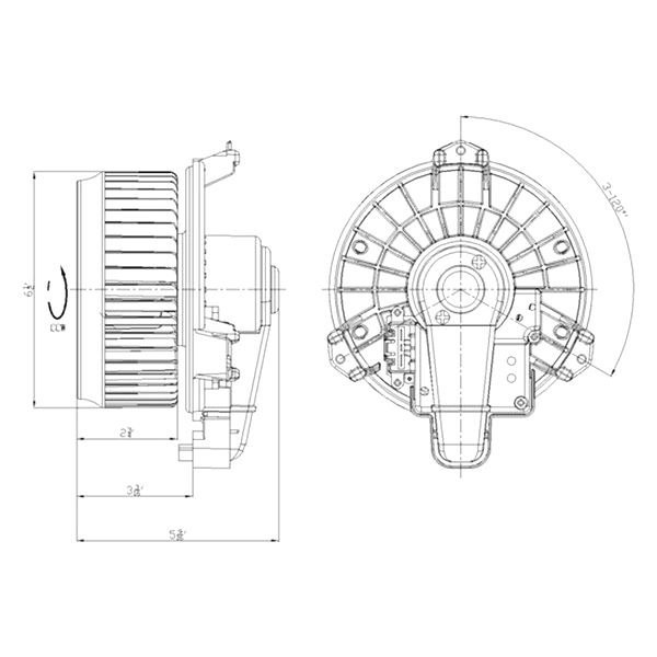 TYC® - HVAC Blower Motor Assembly