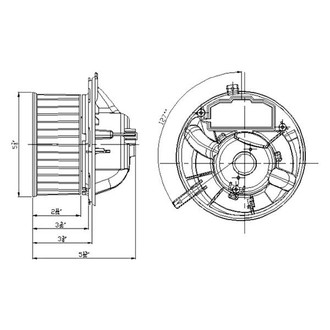 TYC® - HVAC Blower Motor Assembly