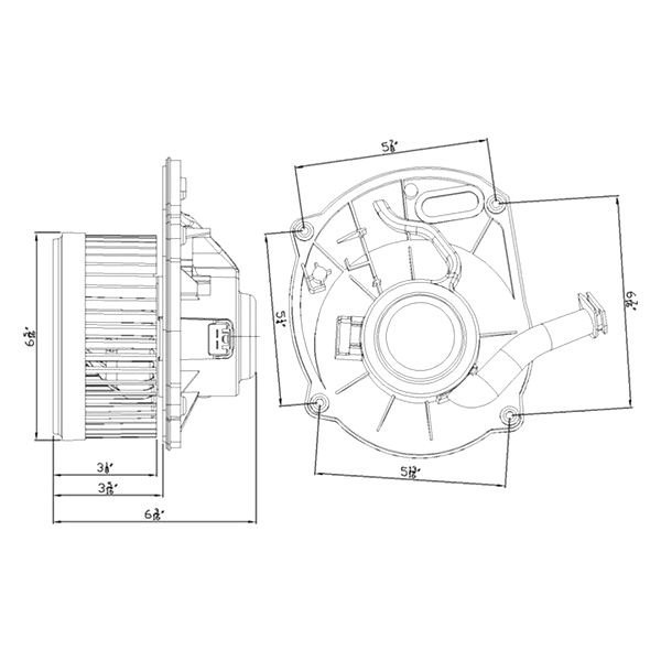 TYC 700245 Replacement Blower Assembly 