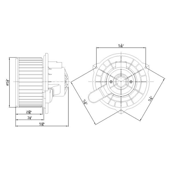 TYC® - HVAC Blower Motor Assembly