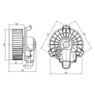 TYC® - HVAC Blower Motor Assembly