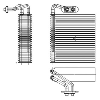 TYC® - A/C Evaporator Core