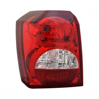 Fit 2007-2012 Dodge Caliber Replacement L R Red Clear LED Tail Lights Lamps