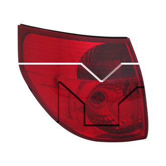 TYC® - Driver Side Outer Replacement Tail Light (Standard Line)