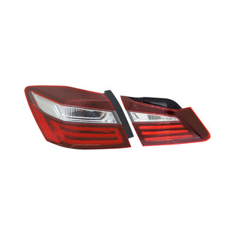 TYC® - Driver Side Inner and Outer Replacement Tail Light Set (Standard Line)