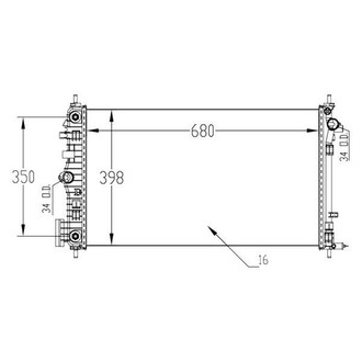 TYC® - Engine Coolant Radiator