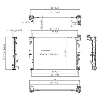 TYC® - Engine Coolant Radiator