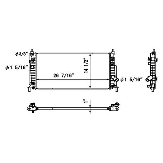 TYC® - Engine Coolant Radiator