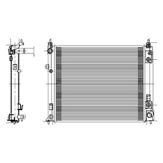 TYC® - Engine Coolant Radiator