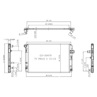 TYC® - Engine Coolant Radiator