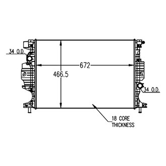 TYC® - Engine Coolant Radiator