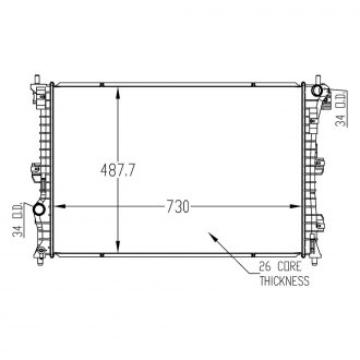 TYC® - Engine Coolant Radiator