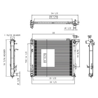 TYC® - Engine Coolant Radiator