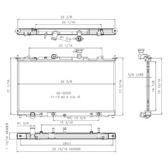 TYC® - Engine Coolant Radiator