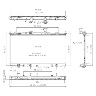 TYC® - Engine Coolant Radiator