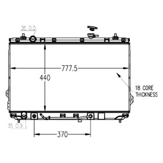 TYC® - Engine Coolant Radiator