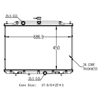 TYC® - Engine Coolant Radiator