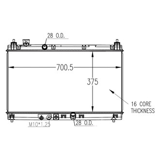 TYC® - Engine Coolant Radiator
