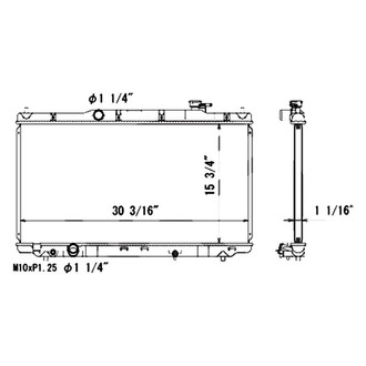 TYC® - Engine Coolant Radiator