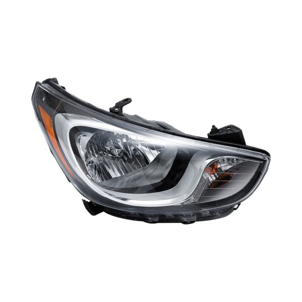 TYC® - Passenger Side Replacement Headlight, Hyundai Accent