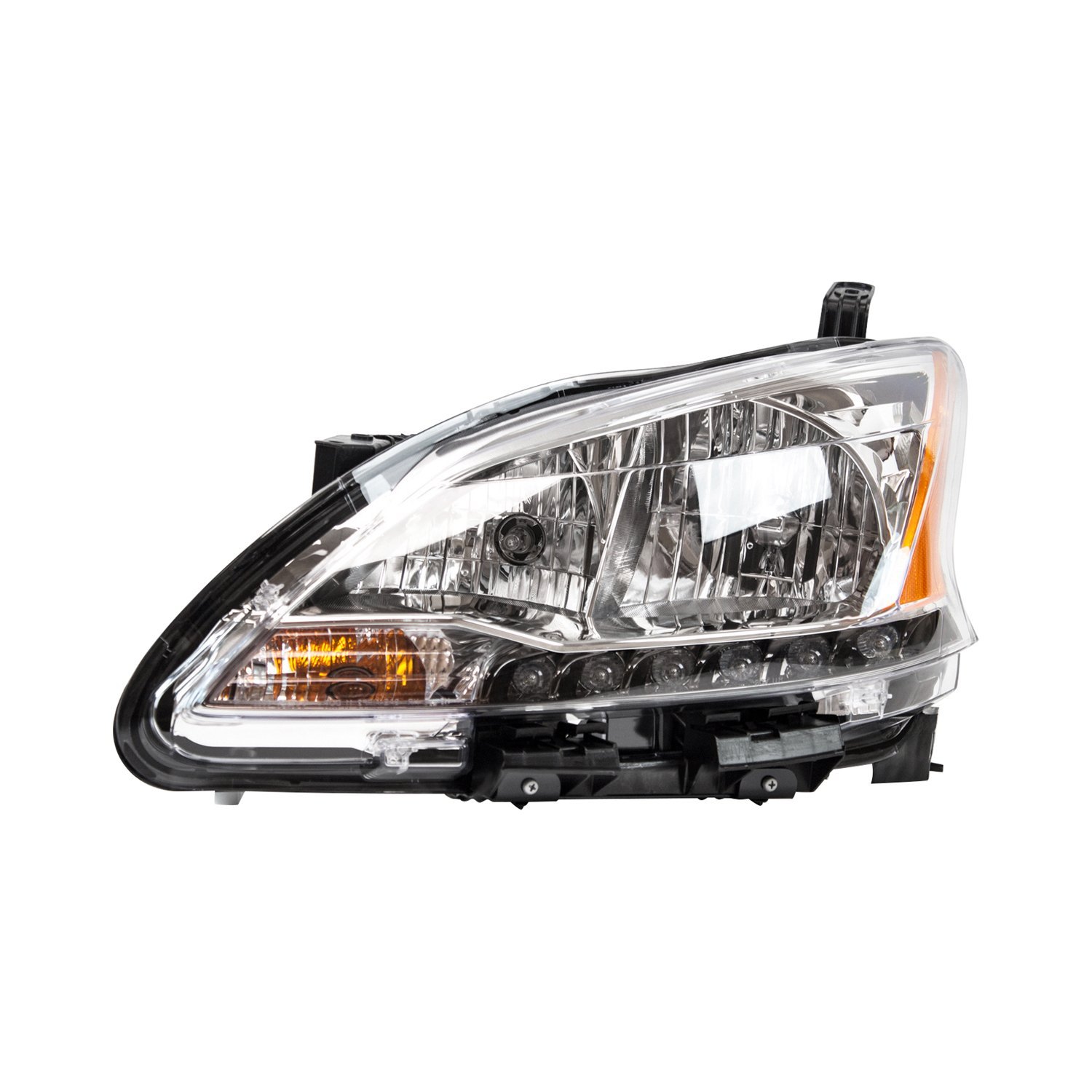 Evan-Fischer Headlight Headlamp Compatible with 2013-2015 Nissan Sentra Driver Left Side Replacement 