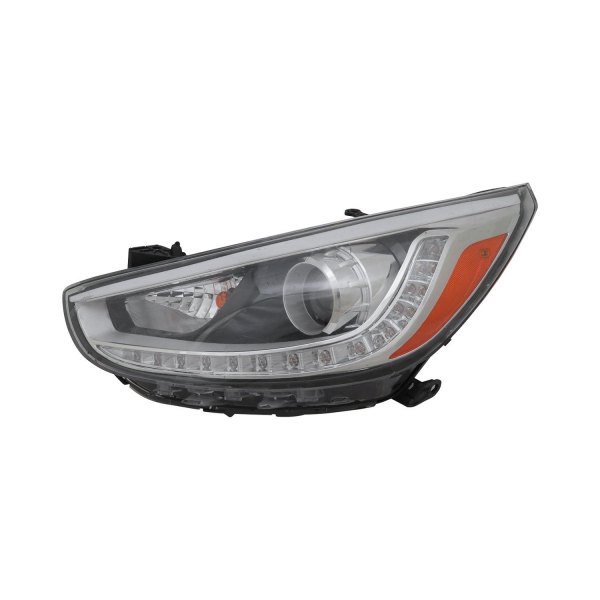 TYC® - Driver Side Replacement Headlight, Hyundai Accent
