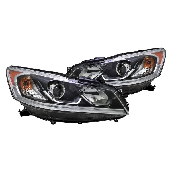 Replacement - Driver and Passenger Side Replacement Headlight Set (Standard Line), Honda Accord