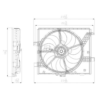 TYC® - Dual Radiator and Condenser Fan