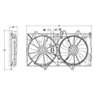 TYC® - Dual Radiator and Condenser Fan
