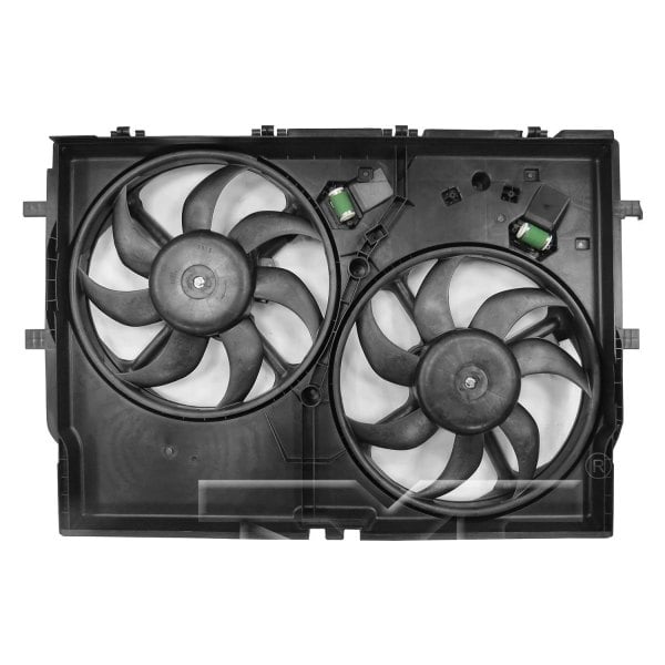 TYC® 623710 Dual Radiator and Condenser Fan Assembly