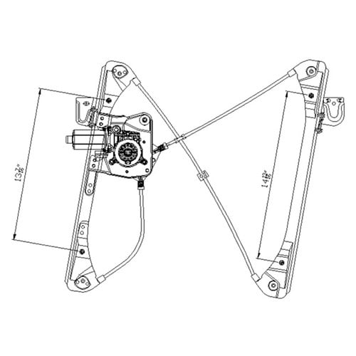 TYC 660171 Power Window Regulator Assembly With Motor - Front Passenger Side For Pontiac Grand AM - View #14