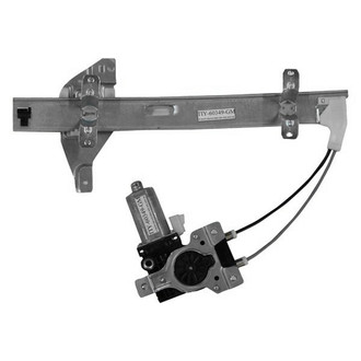 TYC® - Rear Driver Side Power Window Regulator and Motor Assembly