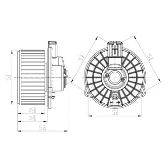 TYC® - HVAC Blower Motor Assembly