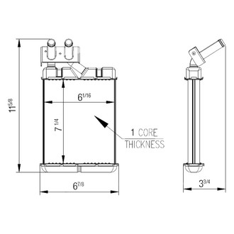 TYC® - HVAC Heater Core