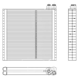 TYC® - A/C Evaporator Core