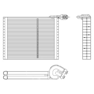 TYC® - A/C Evaporator Core