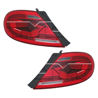 TYC® - Black Factory Replacement Tail Lights