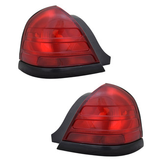 TYC® - Driver and Passenger Side Replacement Tail Light Lens and Housings (CAPA Certified)