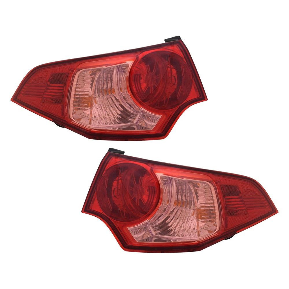 Acura TSX Black & Smoked Tail Lights - Custom, LED | CARiD